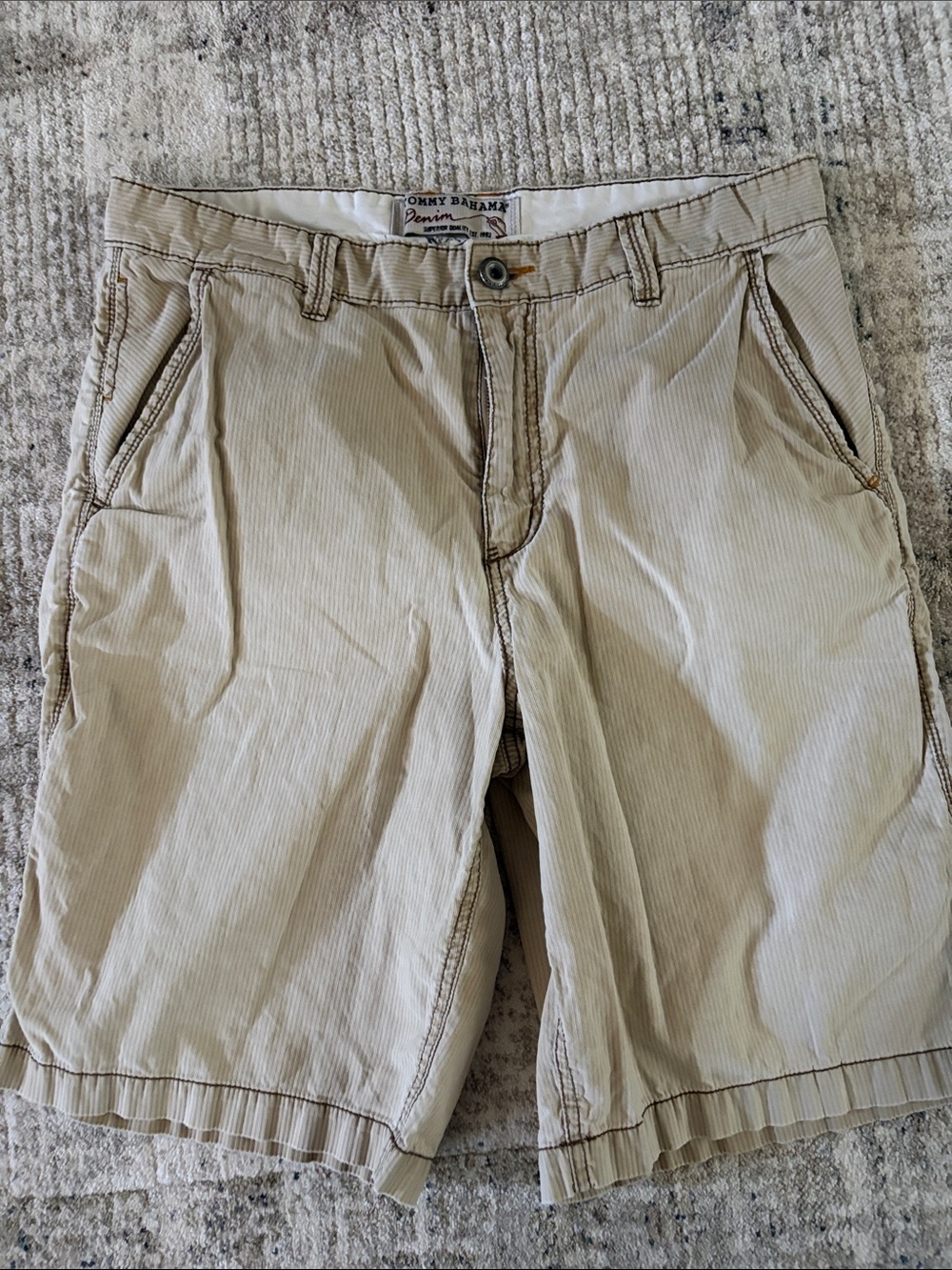 Tommy Bahama Beige/Tan Men’s Flat Front Shorts